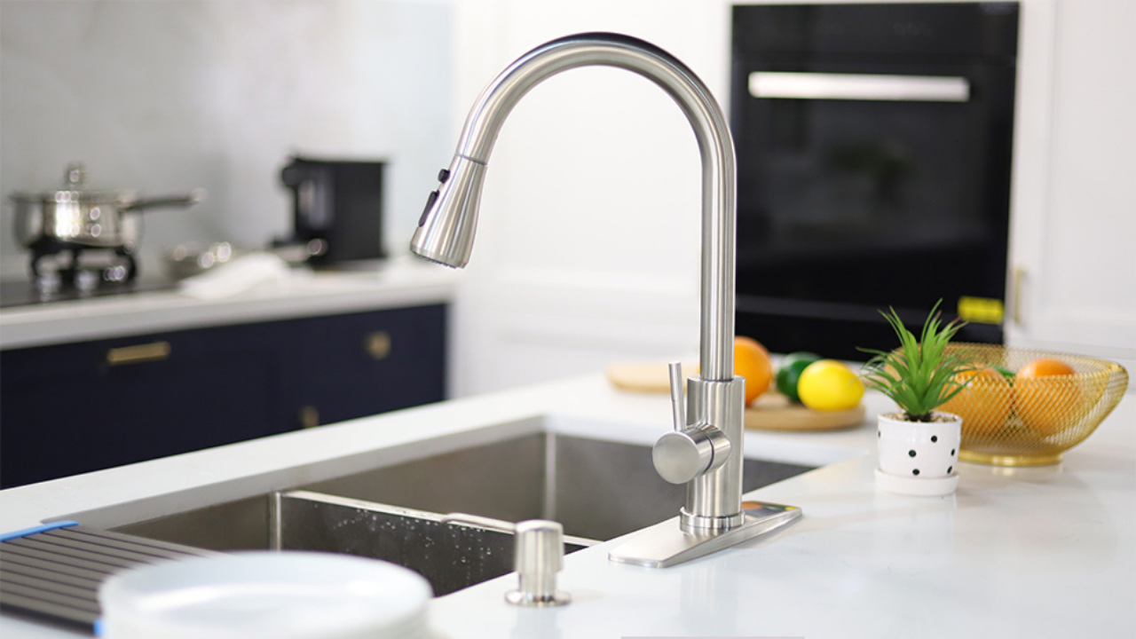 forious touchless kitchen sink
